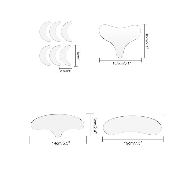 Reusable Silicone Skin & Face Lift Patch Chest Wrinkle Pads & Neck Patches Pad