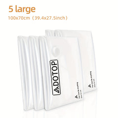 5pcs Vacuum Compression Storage Bag for Clothes Blankets Shirts