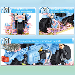 Retro Motorcycle Building Blocks Set - Compliant 6