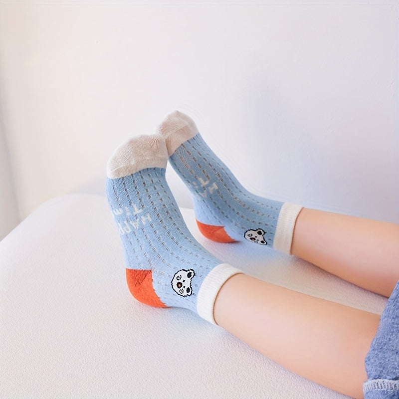 5 Pairs Boys Cartoon Socks for Spring Summer