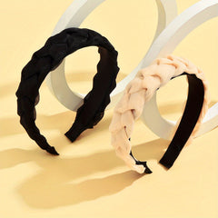 2pcs Braided Net Yarn Head Band Hair Accessories