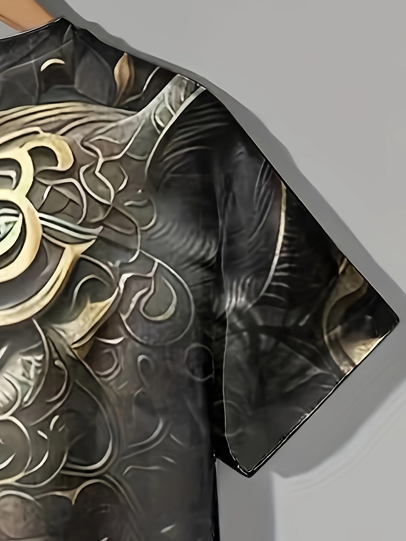 Men's Totem Lion Graphic T Shirt 3D Digital Print Active Stretch
