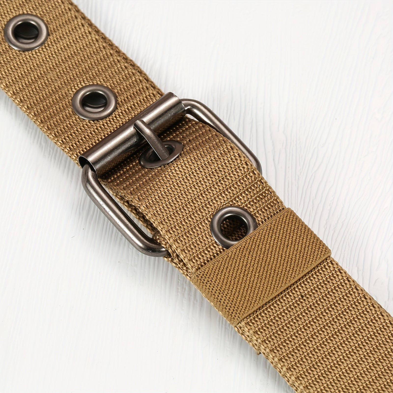 Men's Canvas Belt Pin Buckle Belt Canvas Waistband Outdoor Casual Jeans Belt