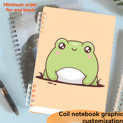 Customizable Spiral Notebook Personalized Cover Removable Pages