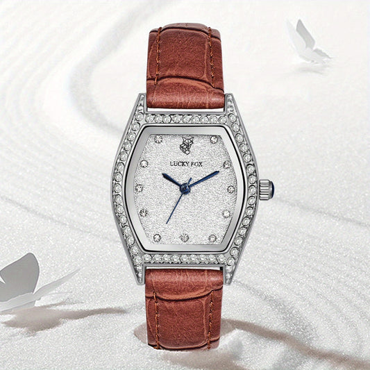 Teenager Faux Diamond Watch Roman Scale Female Student