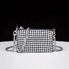 Glitter Rhinestone Evening Bag Dinner Clutch Purse for Party