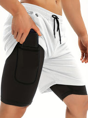 Men's Gym Running Shorts Athletic Workout Clothes Quick Dry Shorts