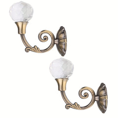 2pcs Metal Curtain Hooks Wall Mounted Curtain Tieback Holders