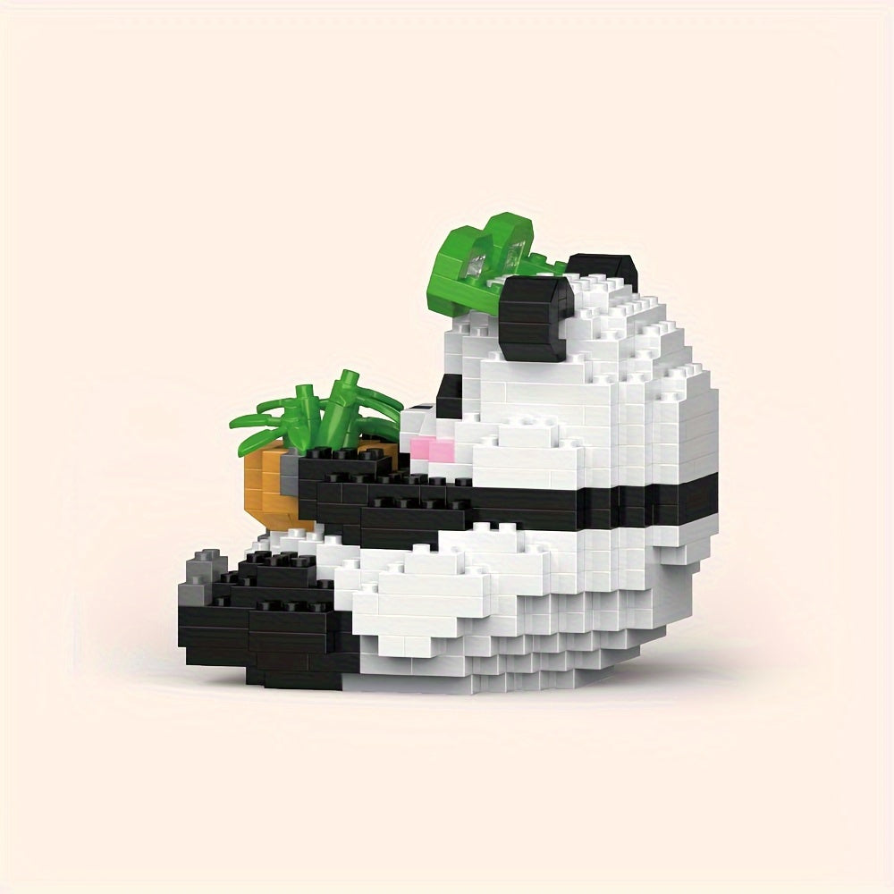 Animal Building Blocks Panda Model Assembled Building Block Toys