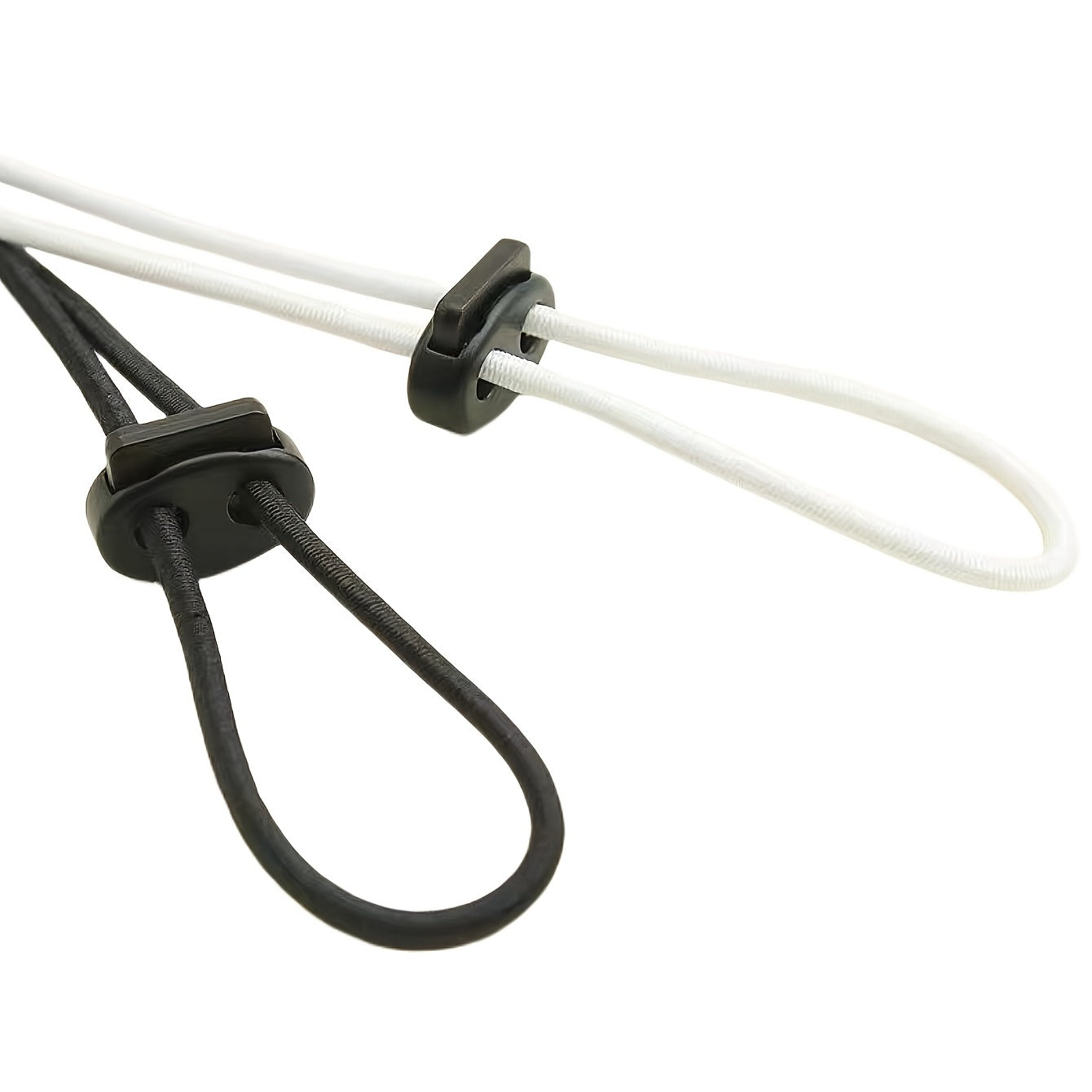 Plastic Cord Locks DIY Spring Stop Fastener Lanyard Cord Clips Buttons