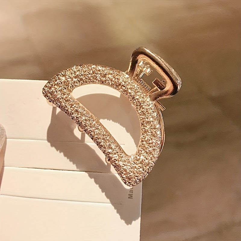 5pcs Mini Alloy Grab Clip Golden Hair Clip for Women