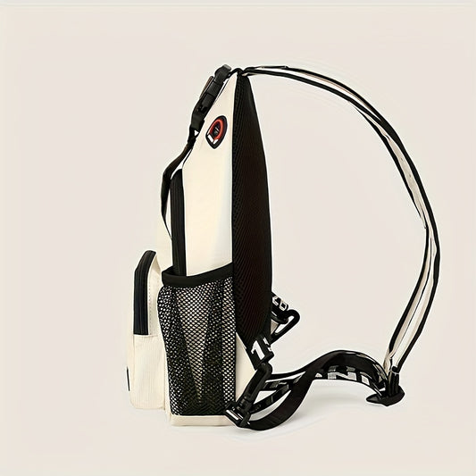 Nylon Cross Body Bag Casual Shoulder Bag Zipper Strap Outdoor Work Travel