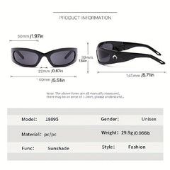 Y2K Wrap Around Sports Sunglasses UV400 Sun Shades For Cycling Fishing