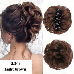 Curly Wavy Hair Bun Clip Tousled Updo Hair Extensions