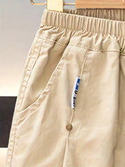 Boy's Cargo Elastic Waist Shorts w/ Pockets