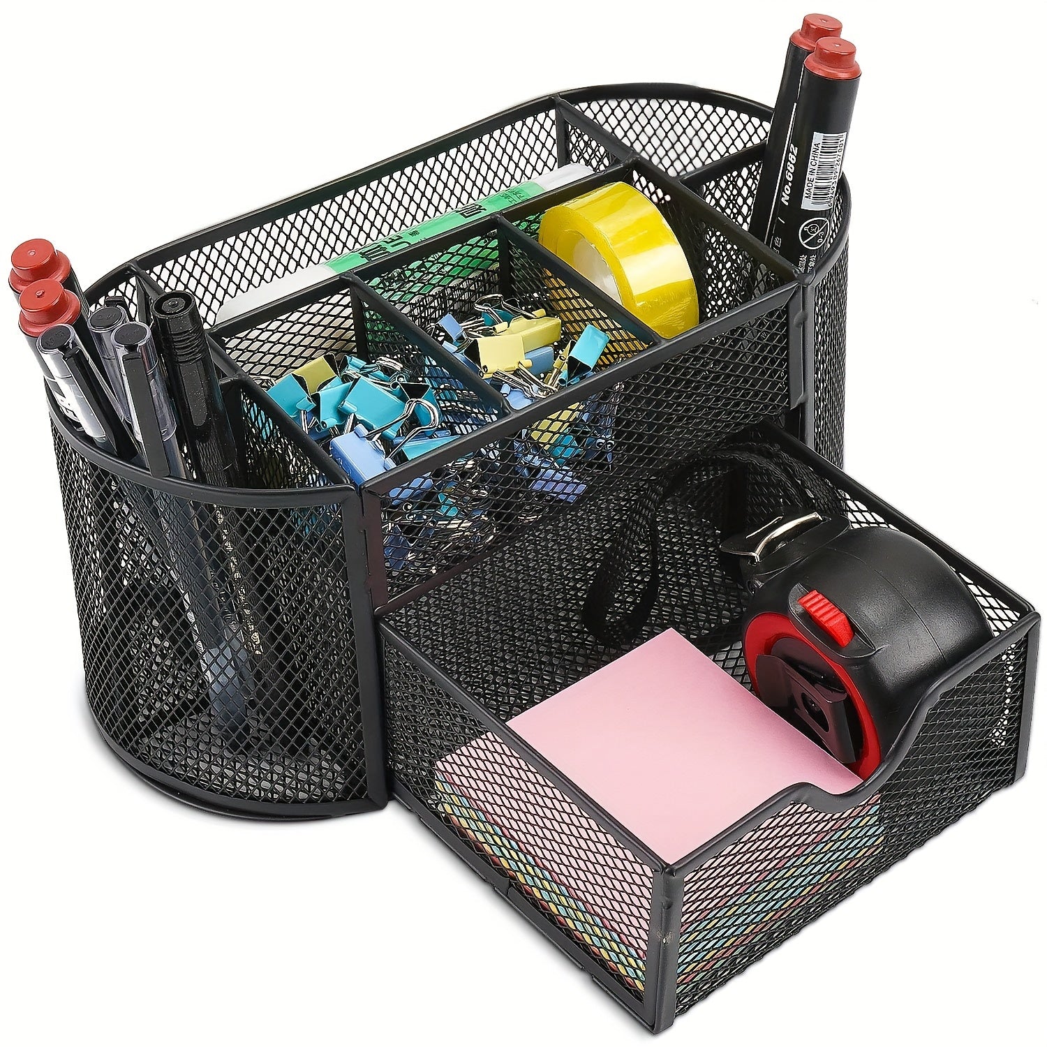Pen Holder Storage Box with Drawer 22 X 11 X 10 5 Cm