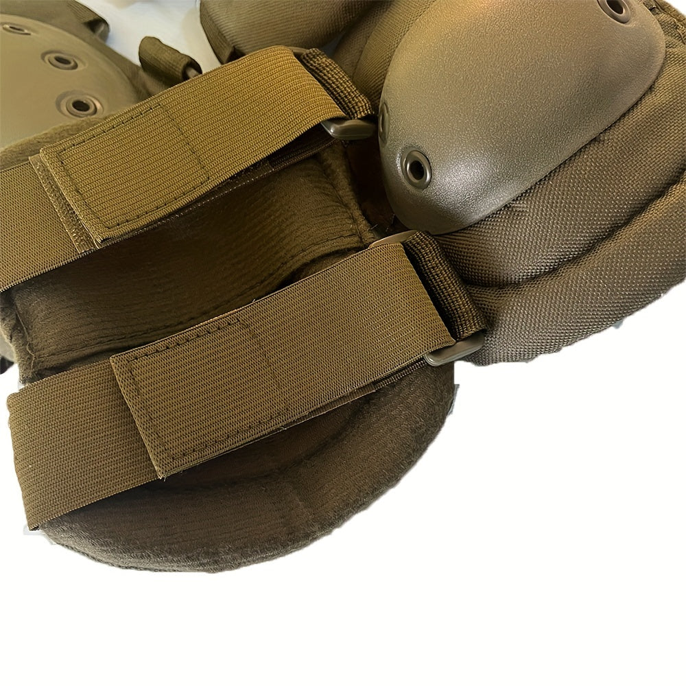 4pcs Tactical Knee & Elbow Pads for Airsoft Paintball Skate