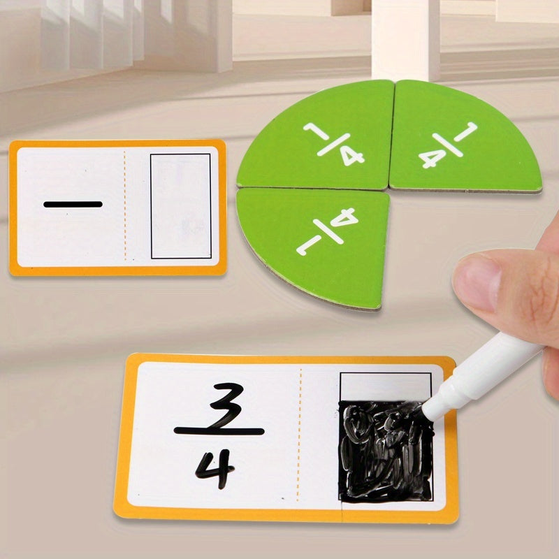 Fraction Disc Learning Toy Arithmetic Teaching Aid, Educational Puzzle