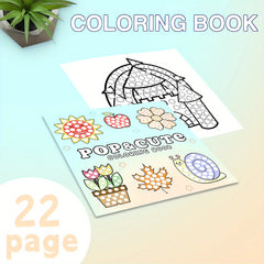 Deluxe Coloring Book with 22 Thickened Pages