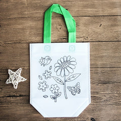 Non woven Graffiti Bag DIY Handbag Children's Hand painted Coloring Painting