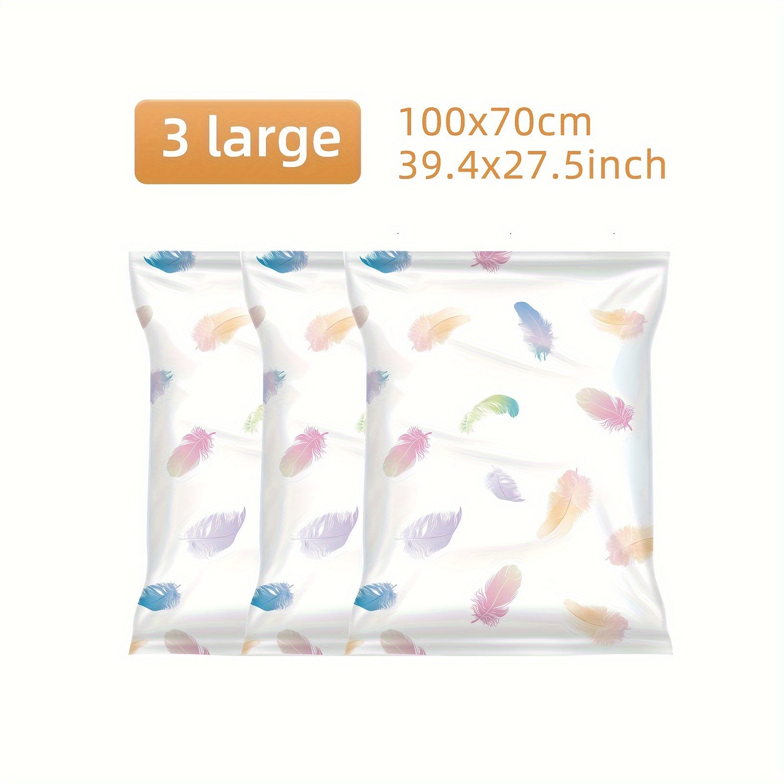 5pcs Large Vacuum Compression Bag for Clothes Blankets Quilts