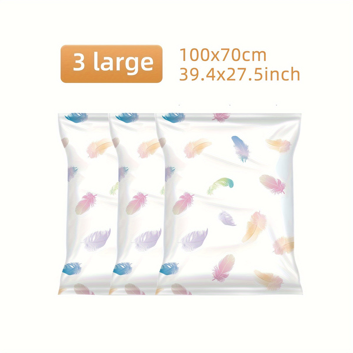 5pcs Large Vacuum Compression Bag for Clothes Blankets Quilts