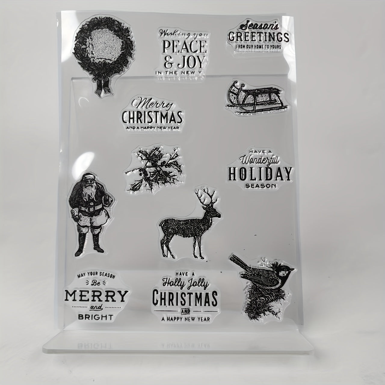 Santa Claus Clear Stamps Scrapbooking Decor Embossing DIY Greeting Card