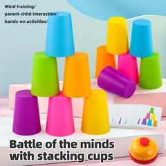Stacking Cup Game Educational Science Toy to Train Intelligence