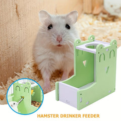 Mini Hamster Automatic Drinker and Feeder Hanging Food Bowl