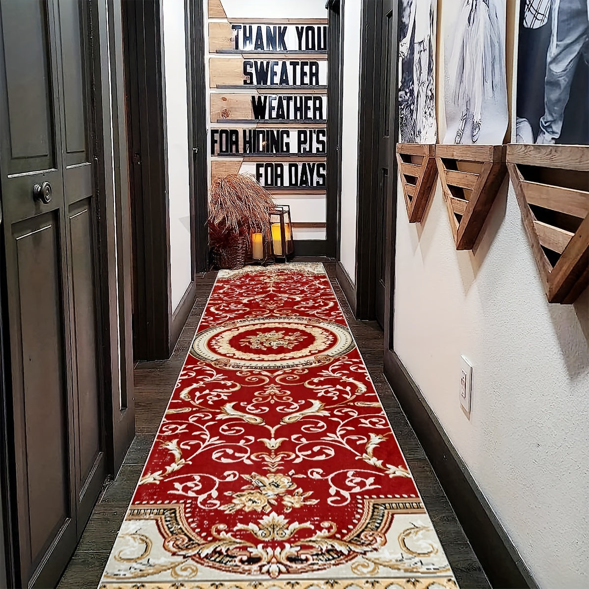 Vintage Floral 2'X10' Runner Rug Laundry Room Rug Oriental Hallway Runner