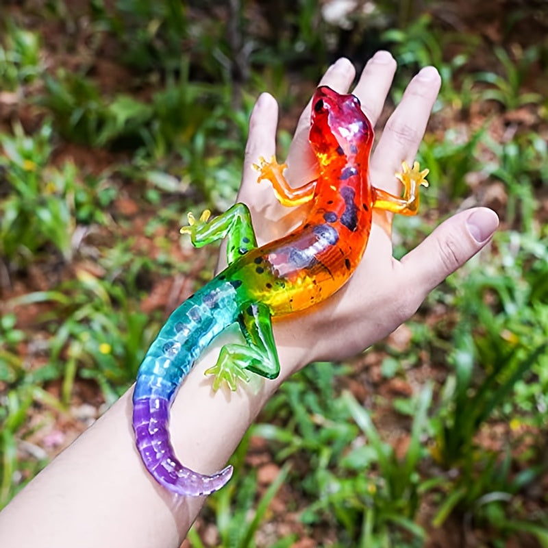 3 Pcs Animal Epoxy Mold Simulation Snail Frog Lizard Shape Silastic Mould