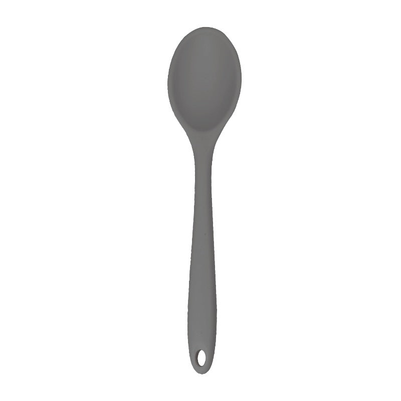 1pc Silicone Small Spoon High Temp Resistant Non-stick Soup Stirring Spoon