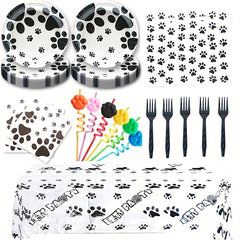 Dog Theme Birthday Party Dinnerware Set for Kids