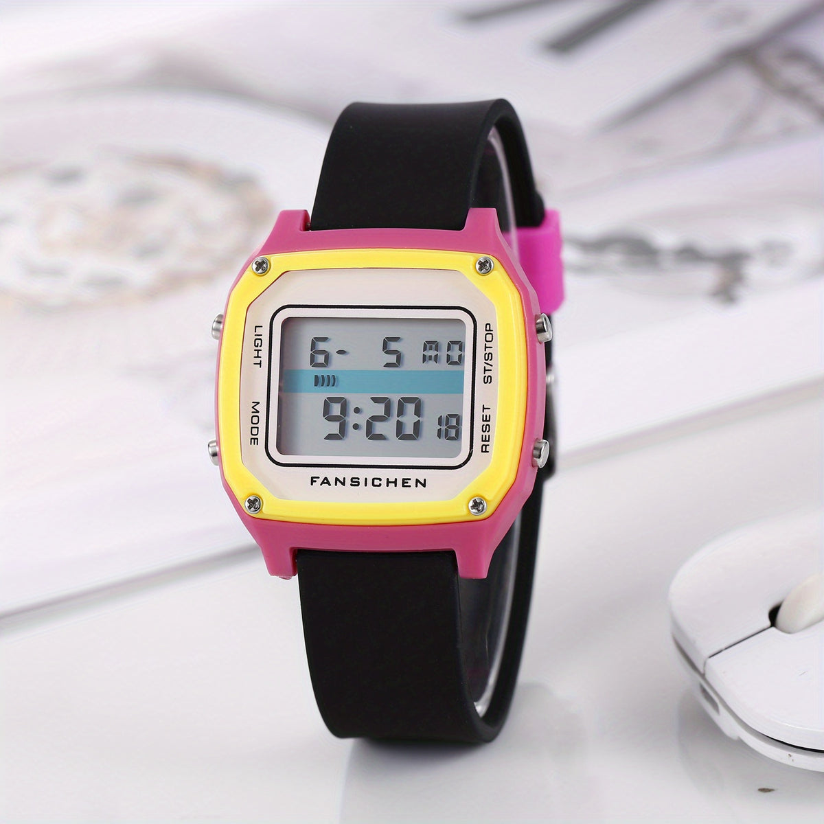 LCD Children's Electronic Watch Silicone Luminous Waterproof