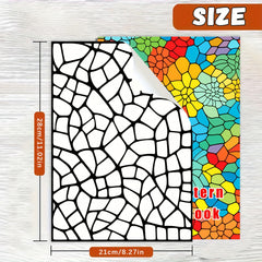Creative Escape Mosaic Coloring Book - 20 Beautiful Sheets A4 Size
