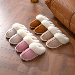 Warm Plush Anti-Skid Home Slippers - Autumn/Winter Indoor Unisex