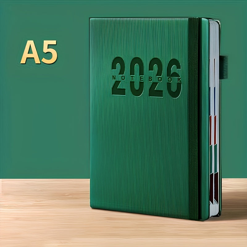 2026 Daily Planner 400 Pages Stamp Function 6 Colors Synthetic Gemstone Cover