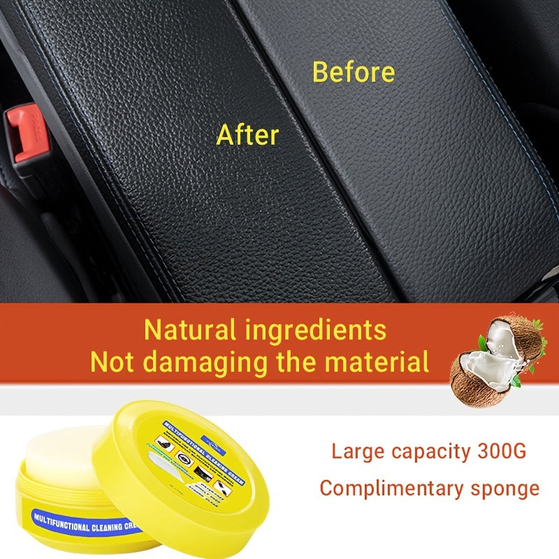 300G Car Interior Cleaning Dashboard Wax Leather Seat Maintenance Paste