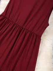  Casual Tank Dress Women's Plus Button Decor Sleeveless Smock Dress