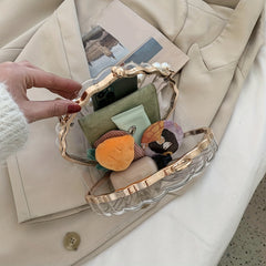 Clear Acrylic Shell Shaped Bag Crossbody Purse