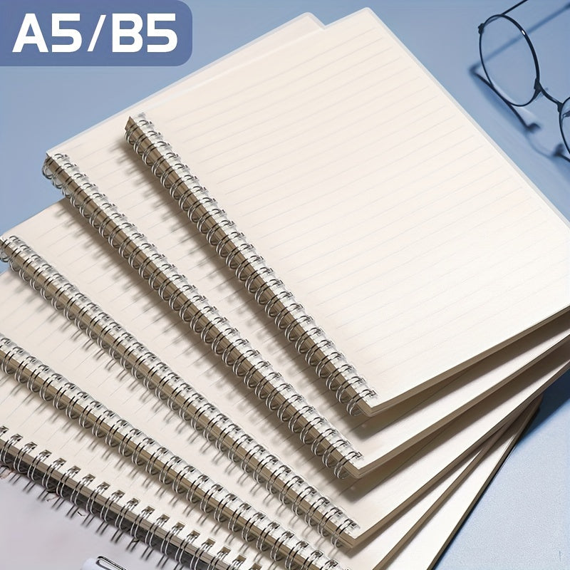 A5 B5 Spiral Notebook 8mm Ruled 80 Sheets Journals