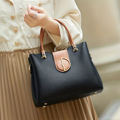 ZOOLER Buckle Decor Handbag Leather Crossbody Bag Women's