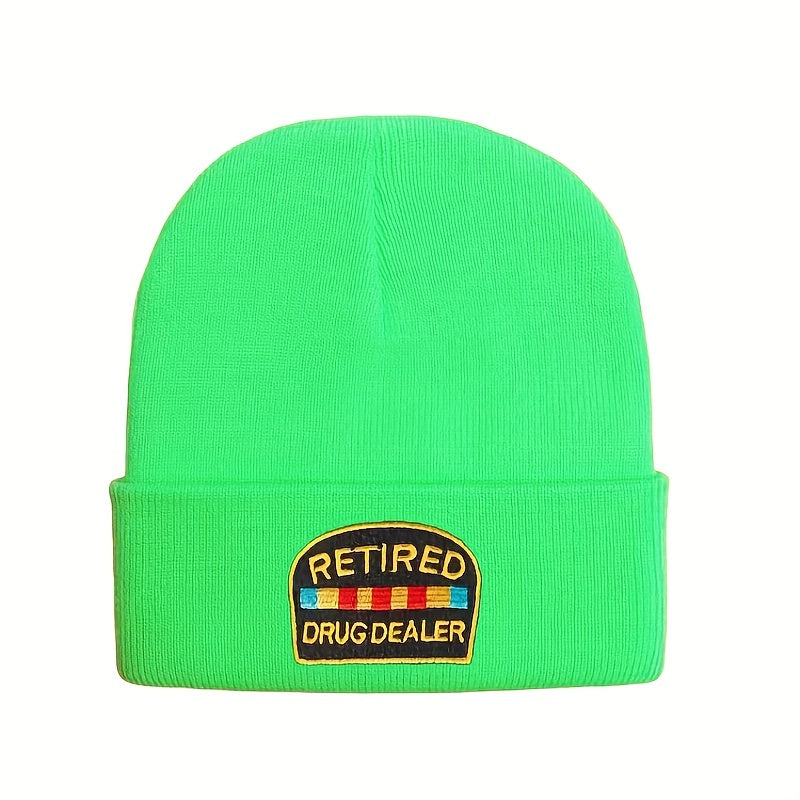 Embroidery Knitted Hat Warm Beanie