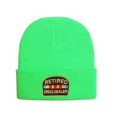 Embroidery Knitted Hat Warm Beanie