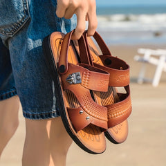 Men's Beach Walking Slip On Slide Sandals Summer Outdoor Shoes