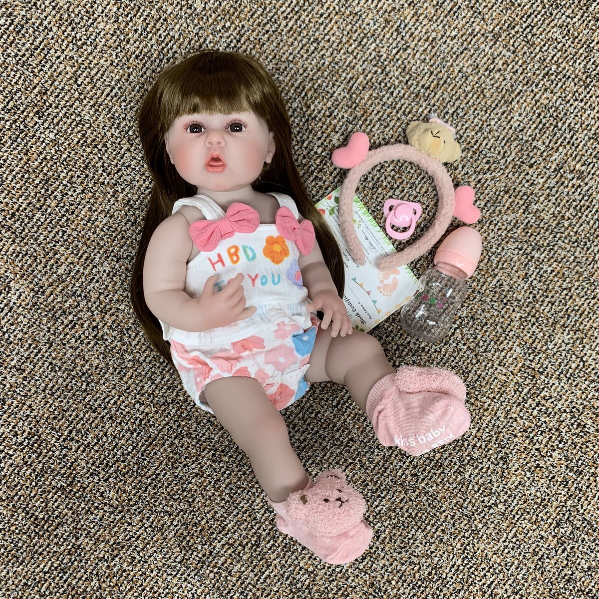 Cuddly Erin Realistic Baby Reborn Doll Soft Vinyl Full Body