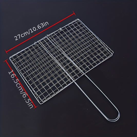 1pc BBQ Grilled Fish Net Clip Stainless Steel Barbecue Basket