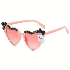 Y2K Heart Sunglasses Ghost & Flower Cosplay UV400