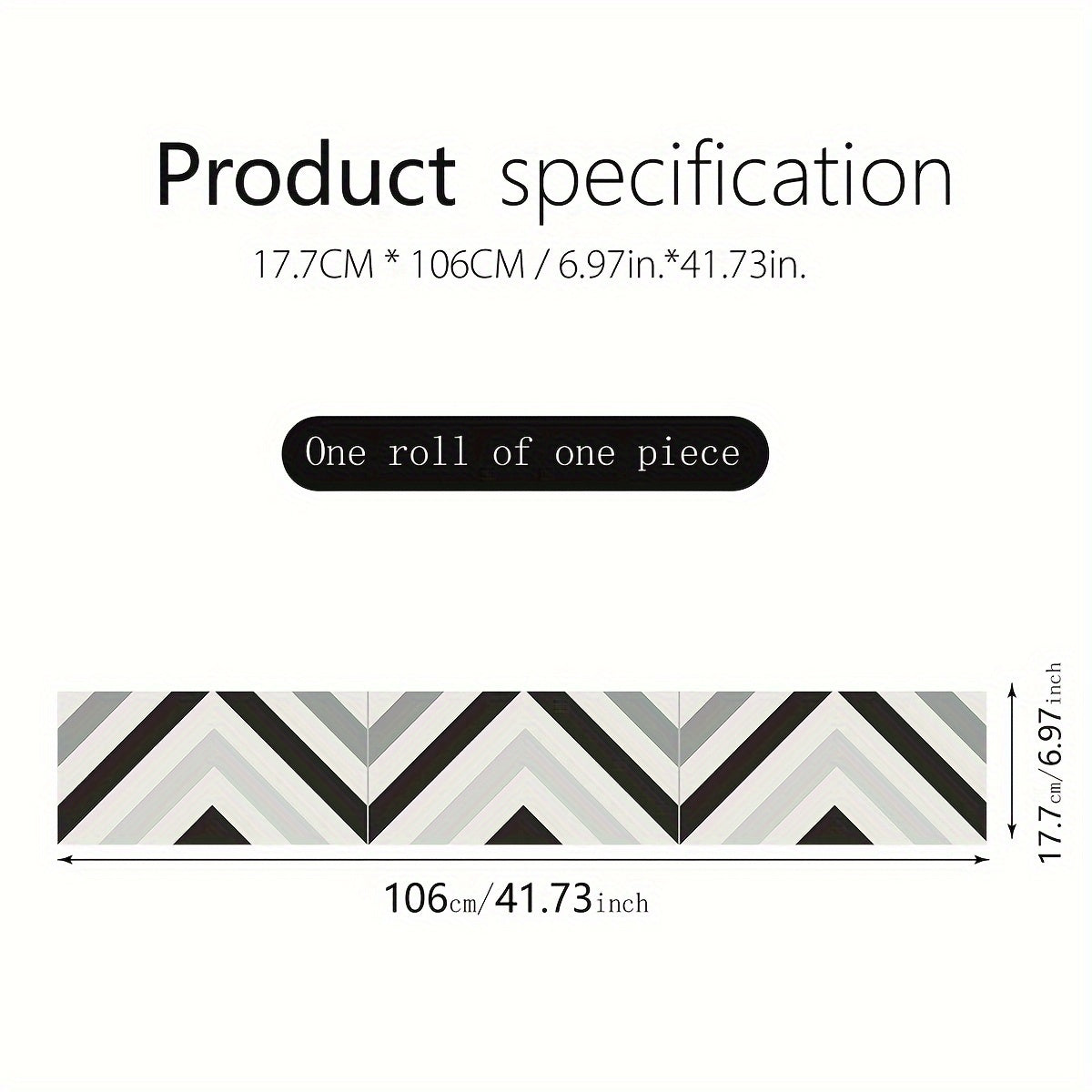 Scandi Vinyl Stair Sticker Peel Stick Waterproof Riser
