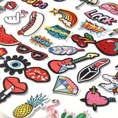 J CARP Embroidered Patches On Girls' Clothes Iron-On Sticker Patches